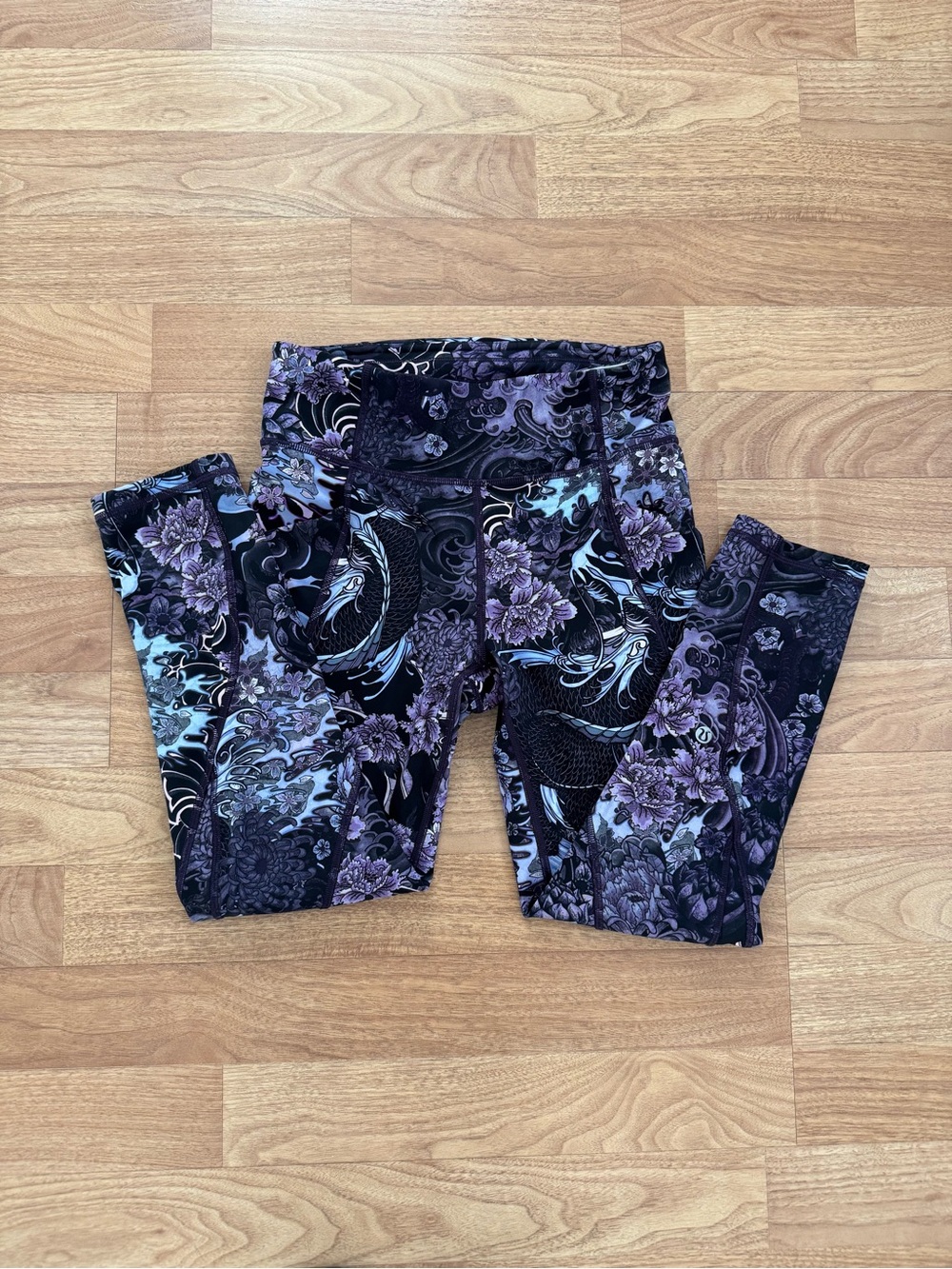 Lululemon Fast and Free High-Rise Tight 25" - Dragon Floral - Size 6